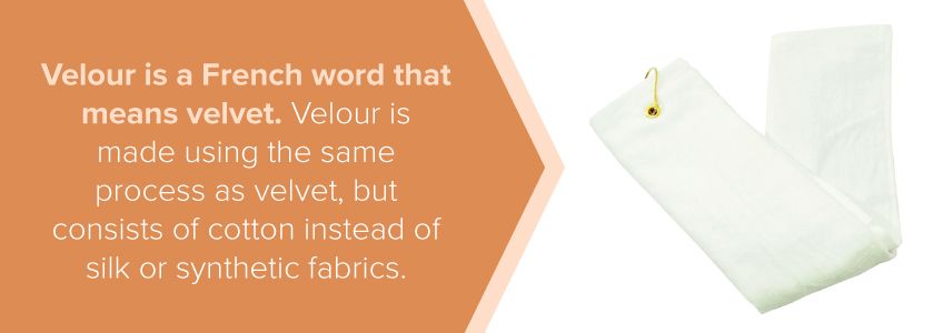 The process of making velour.