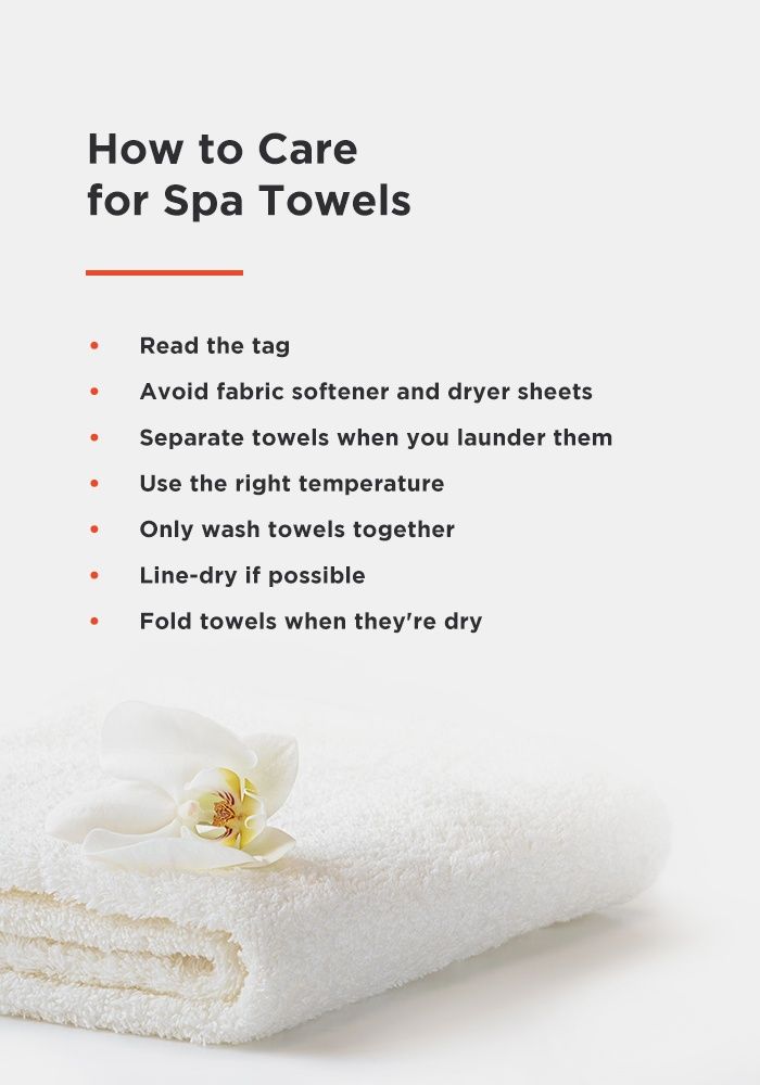 how to care for spa towels