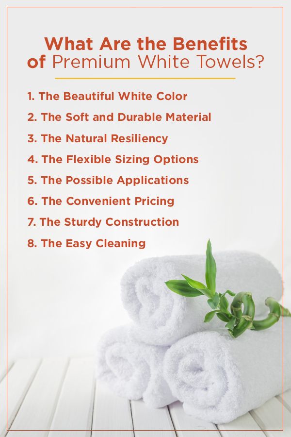 benefits of premium white towels