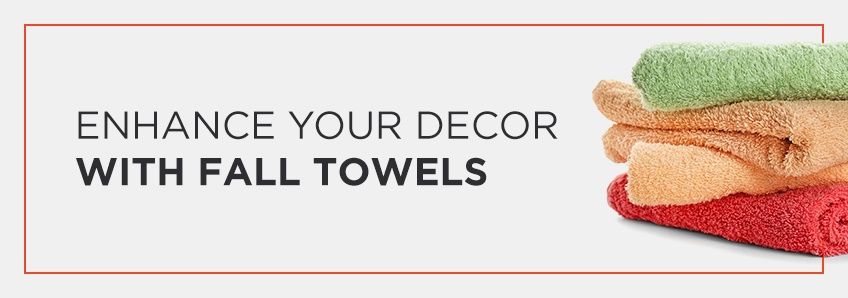 fall decor with towels