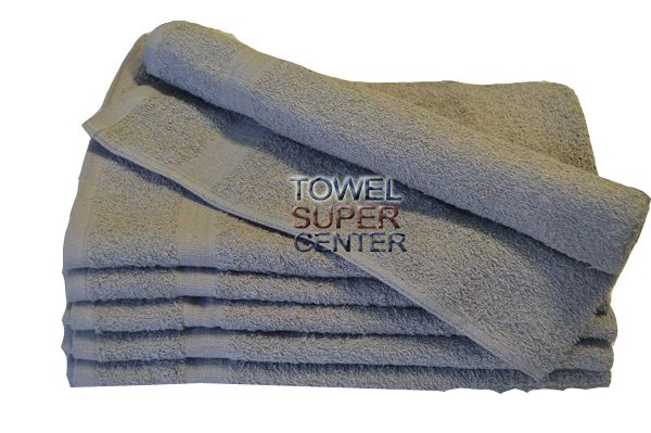 100% Cotton Premium Wholesale Silver Hand Towels