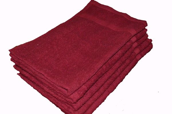 15X25 Wholesale Burgundy Salon Towels - Towel Super Center