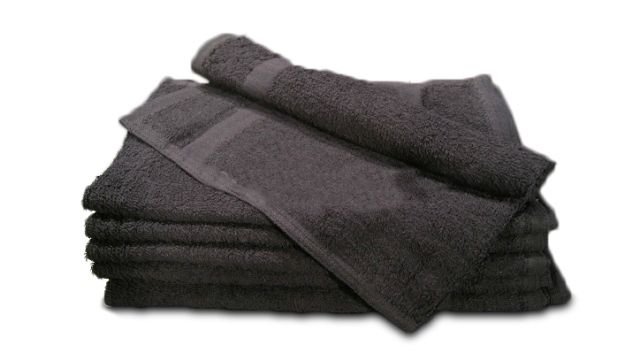 100% Cotton Wholesale Premium Black Hand Towels