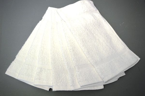 1 lb. White Washcloth 12X12-Premium Quality