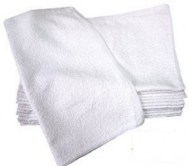 100% Cotton Wholesale Ribbed Bar Mops in White