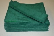 Hunter Green Terry Velour Hand Towels Wholesale