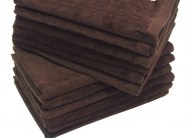 Dark Brown Fingertip Towels Wholesale