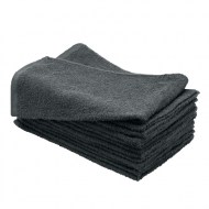 100% Cotton Wholesale Charcoal Grey Bleach Resistant Hand Towels