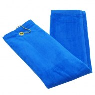 Royal Blue Wholesale Terry Velour Tri-Fold Golf Towels