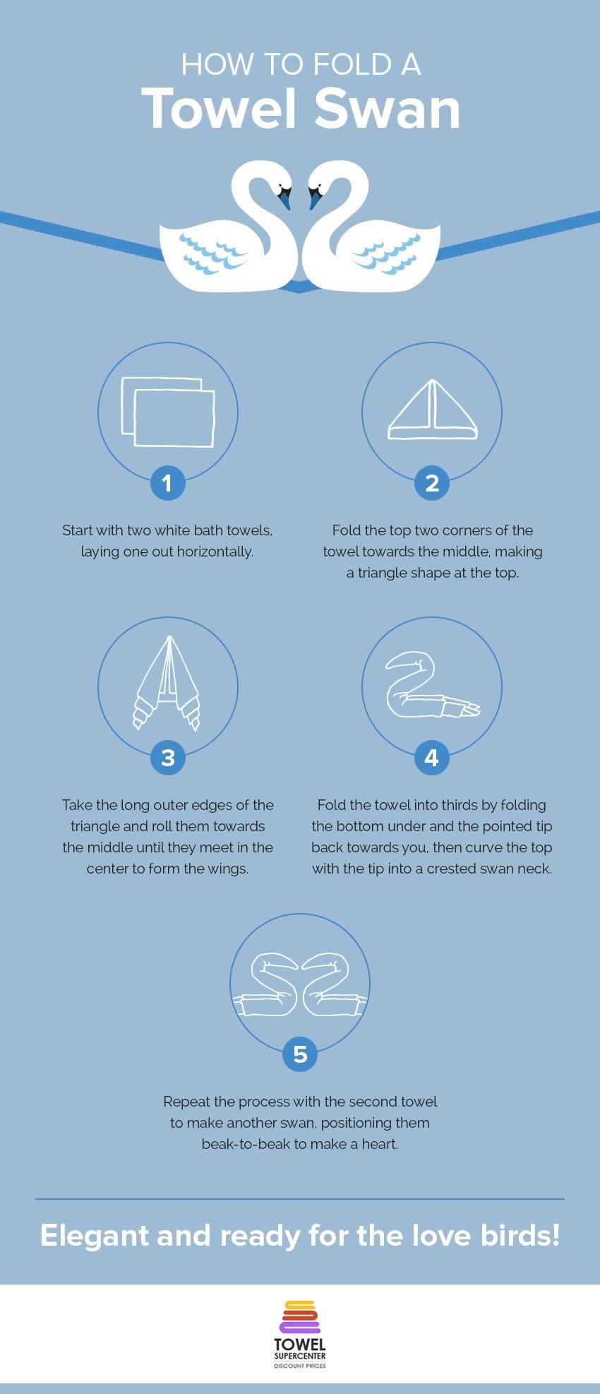 How To Fold Towel Swan